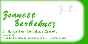 zsanett berbekucz business card